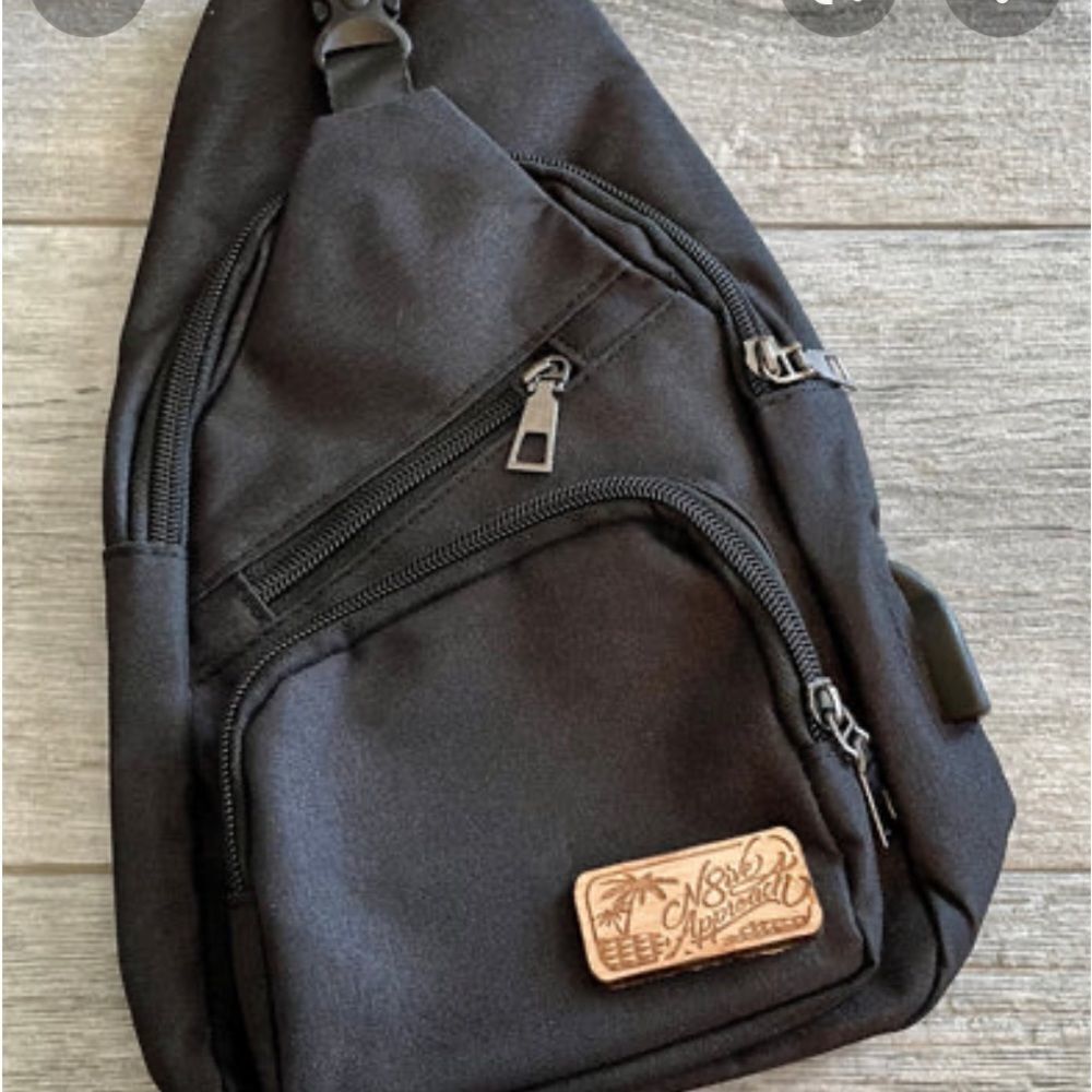 N8ive Approach Sling Bag heather grey canvas nwt in packaging‎